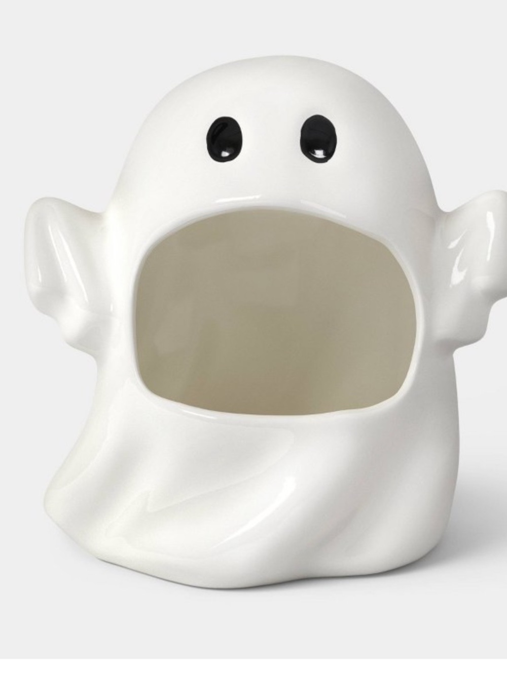 29oz Figural Halloween Ghost Candy Jar, Off-White - Hyde & EEK Boutique